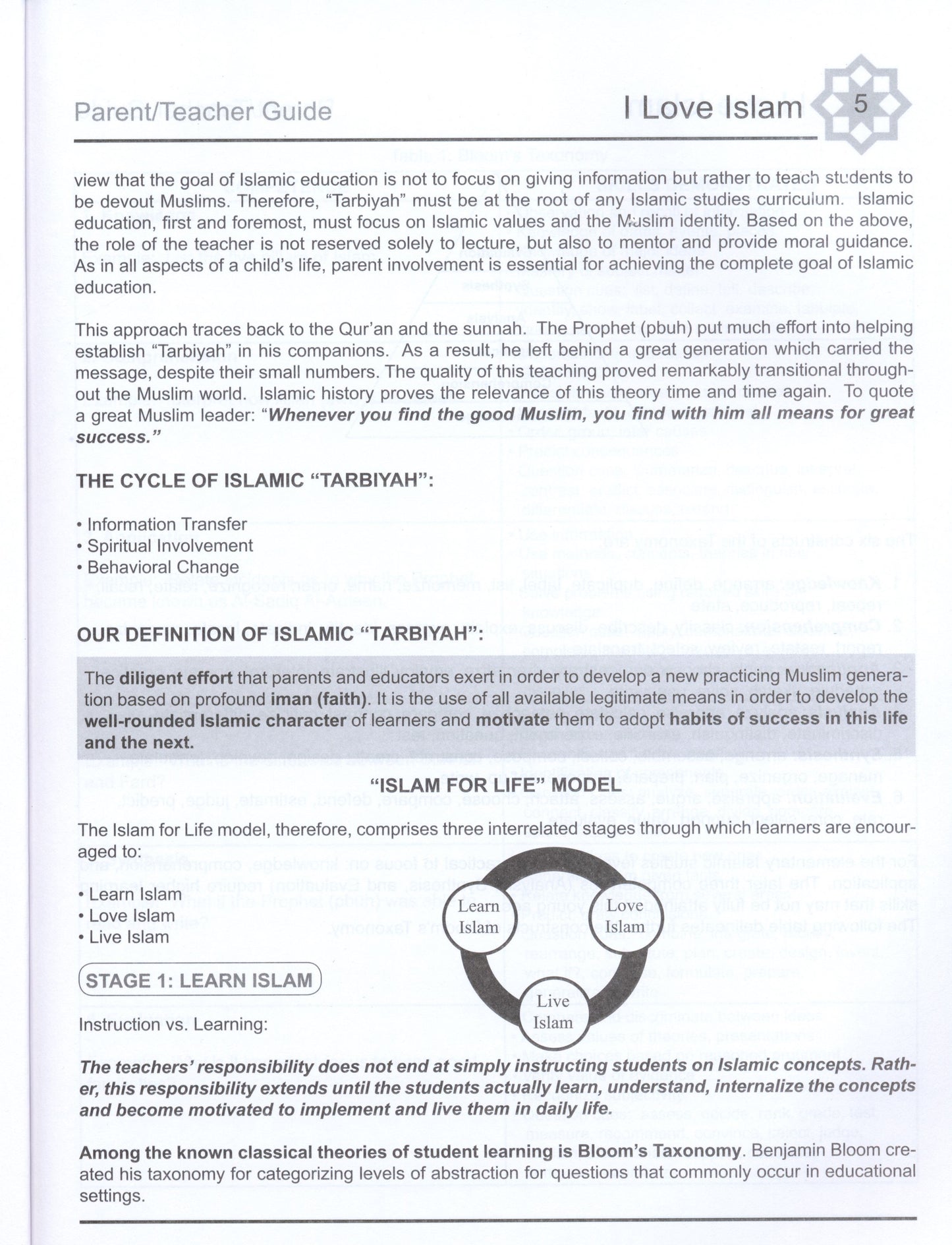 I Love Islam Teacher Book Level 2 ( 2nd Grade )