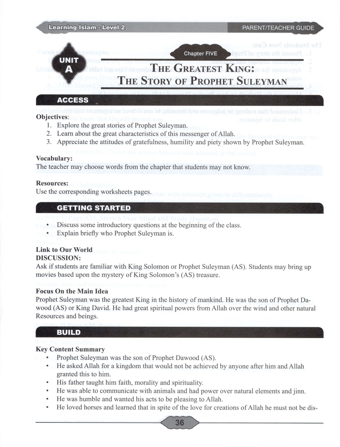 Learning Islam Parent/Teacher Guide Level 2 (Grade 7)