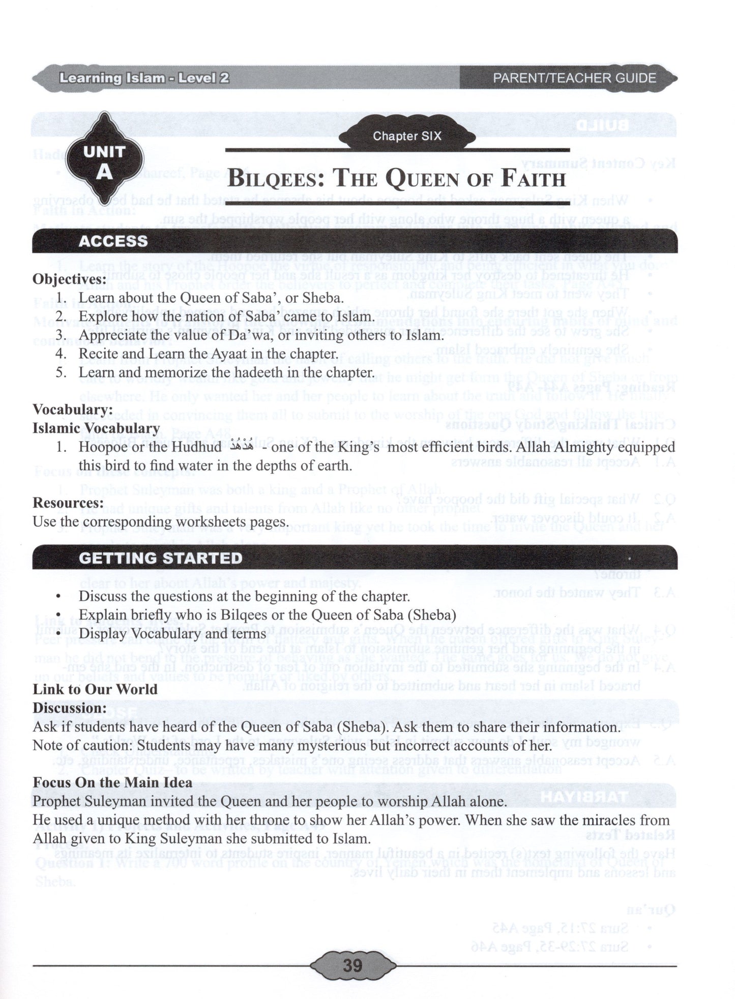 Learning Islam Parent/Teacher Guide Level 2 (Grade 7)