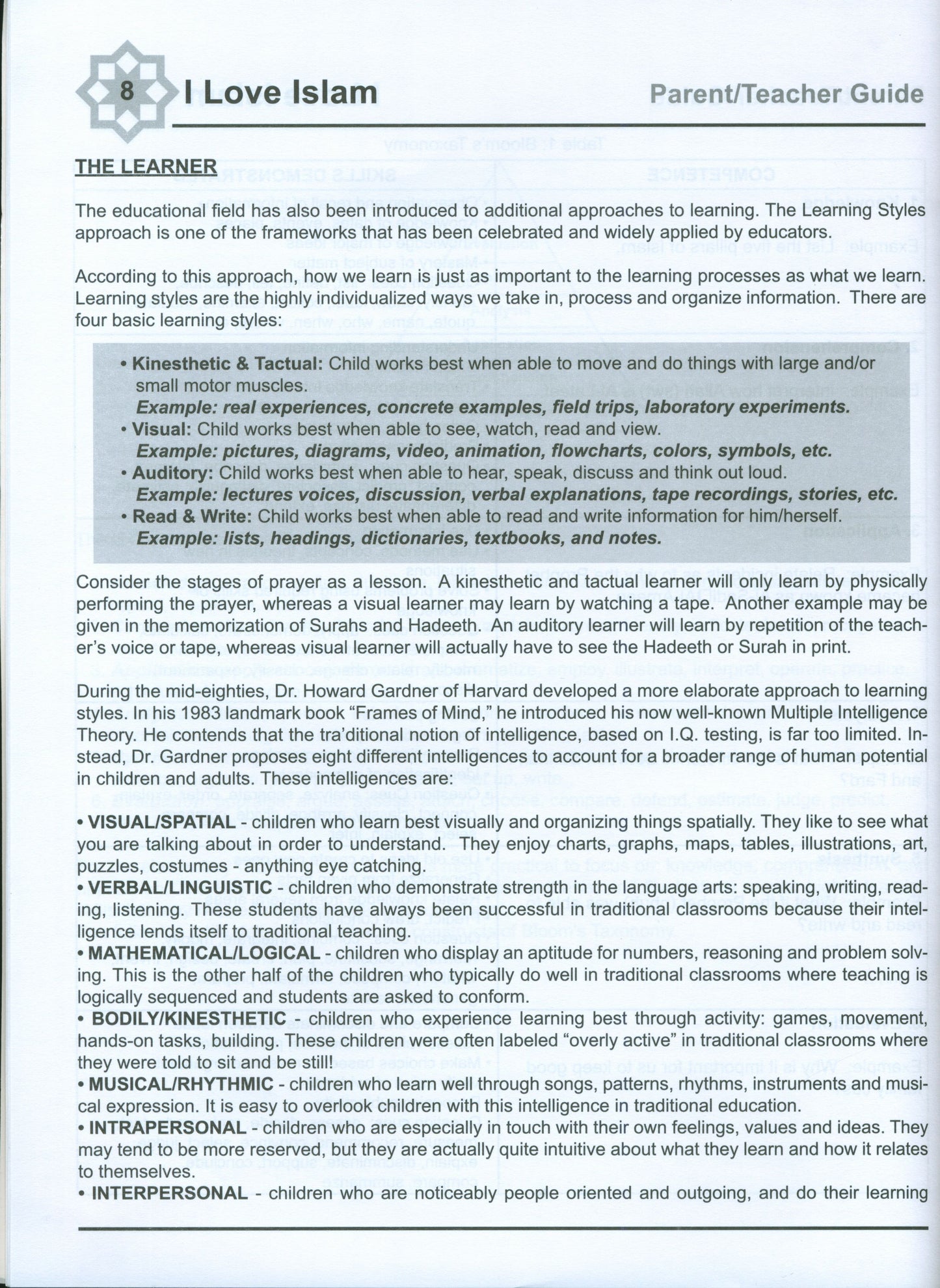 I Love Islam Teacher Book Level 1 ( 1st Grade )