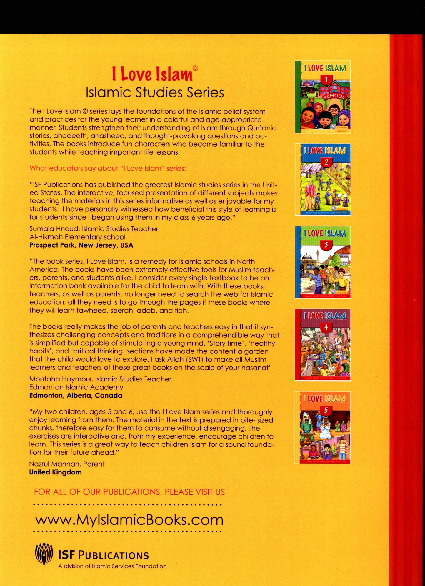 I Love Islam Teacher Book Level 4 ( 4th Grade )